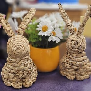 One Easter Woven Sitting Bunny - Threshold™